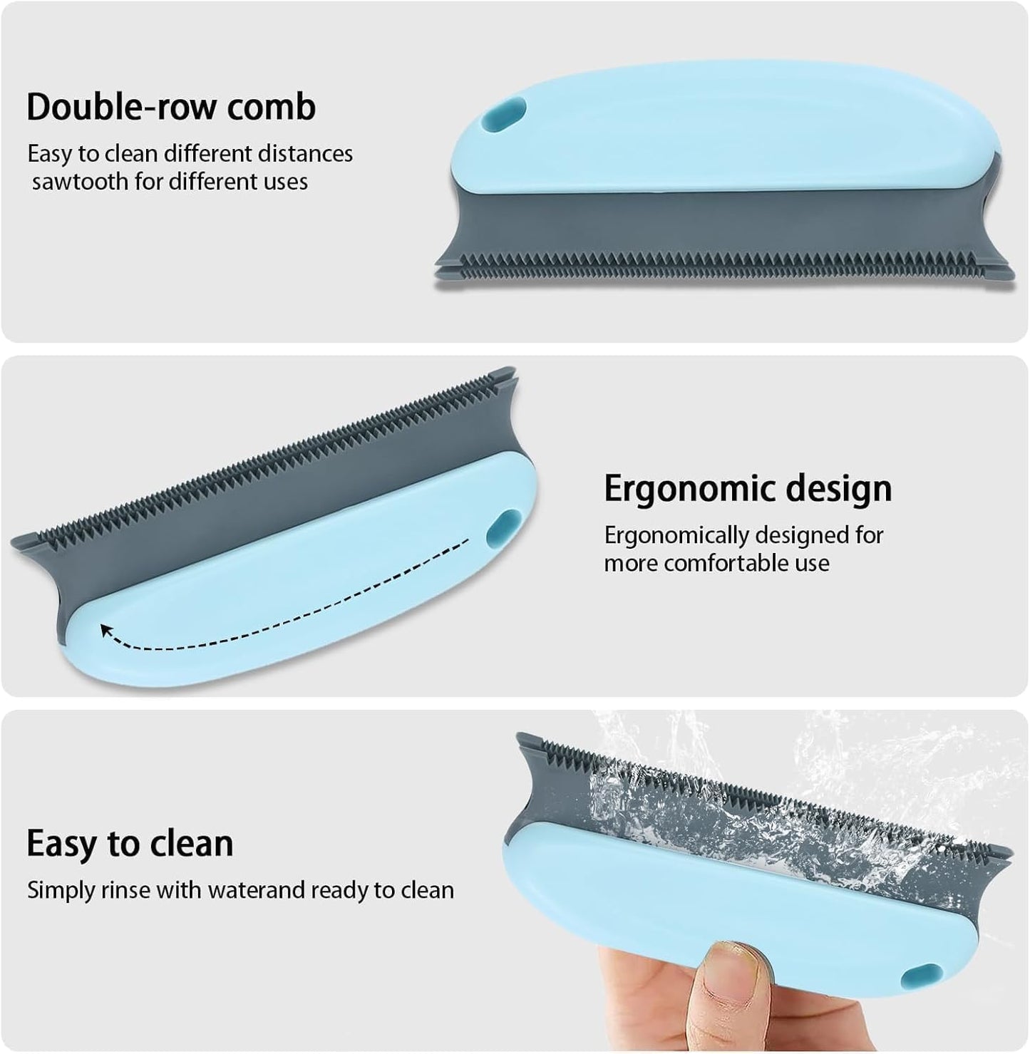 Pet Hair Remover, Portable Dog Cat Hair Remover, Lint Remover, Reusable Pet Hair Removal Tool, Lint Shaver Cleaner Pro, Carpet Scraper for Couch Furniture, Blanket, Clothing, Carpet, Rugs (9)