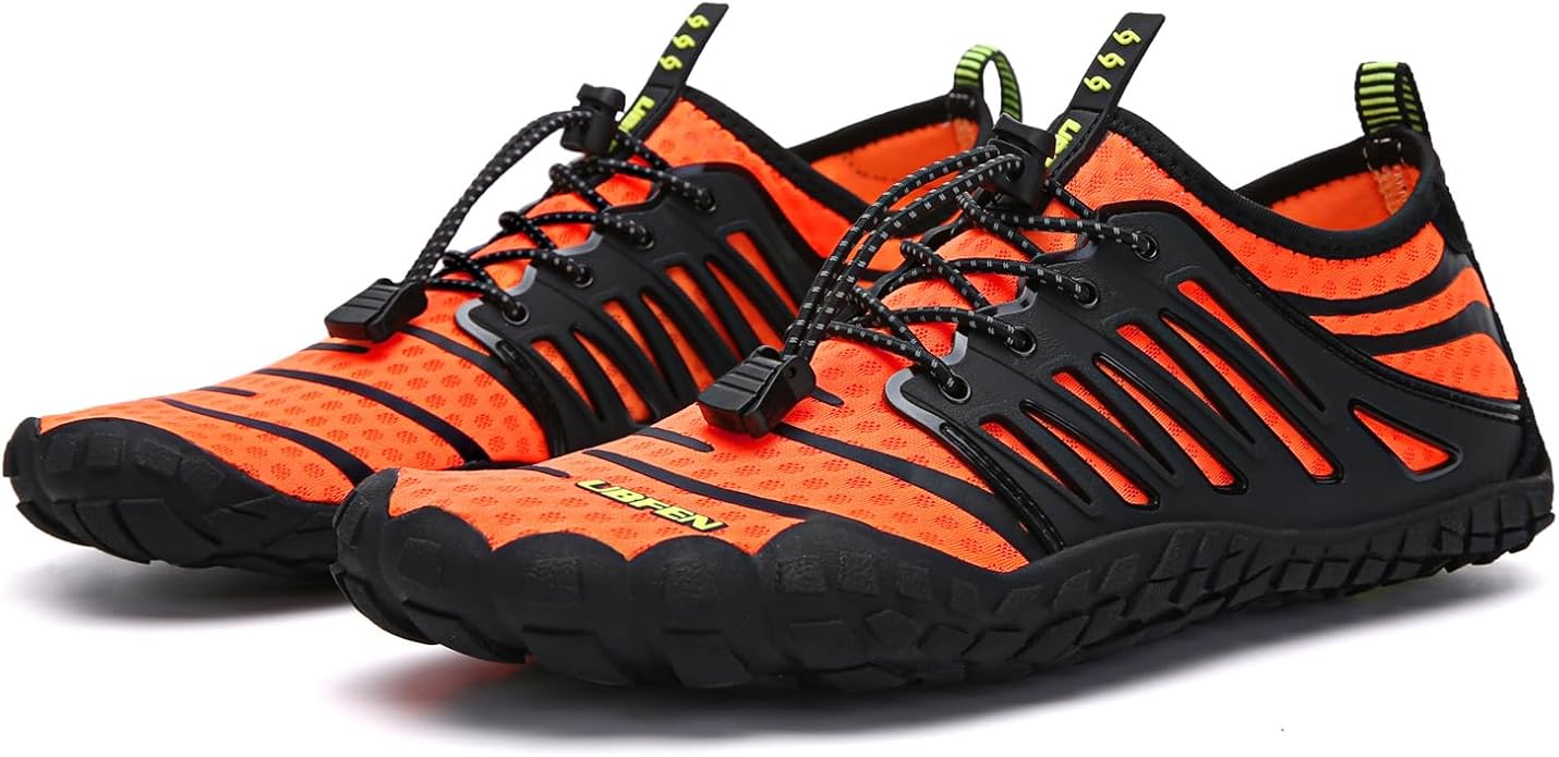UBFEN Water Shoes Aqua Swim Shoes Mens Womens Beach Sports Quick Dry Barefoot for Boating Fishing Diving Surfing