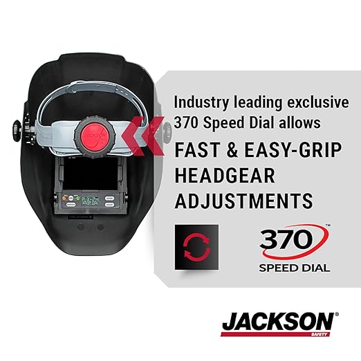 Jackson Safety Insight ADF Welding Helmet - Ultra Lightweight, Auto Darkening Welding Hood with HLX Shell Design - ANSI Z87.1 & CSA Z94.3