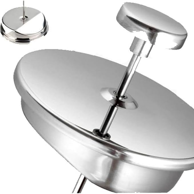 French Press Coffee Maker,Stainless Steel Double Wall Insulated Coffee Press 34 oz,4-8 Cups, Portable Hot Cold Brew Teapot Cafetera for Coffee Bar Accessories Kitchen Camping (White,34oz)