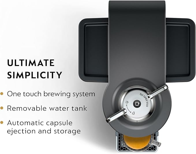 Nespresso Vertuo Coffee and Espresso Maker by De'Longhi, Graphite Metal