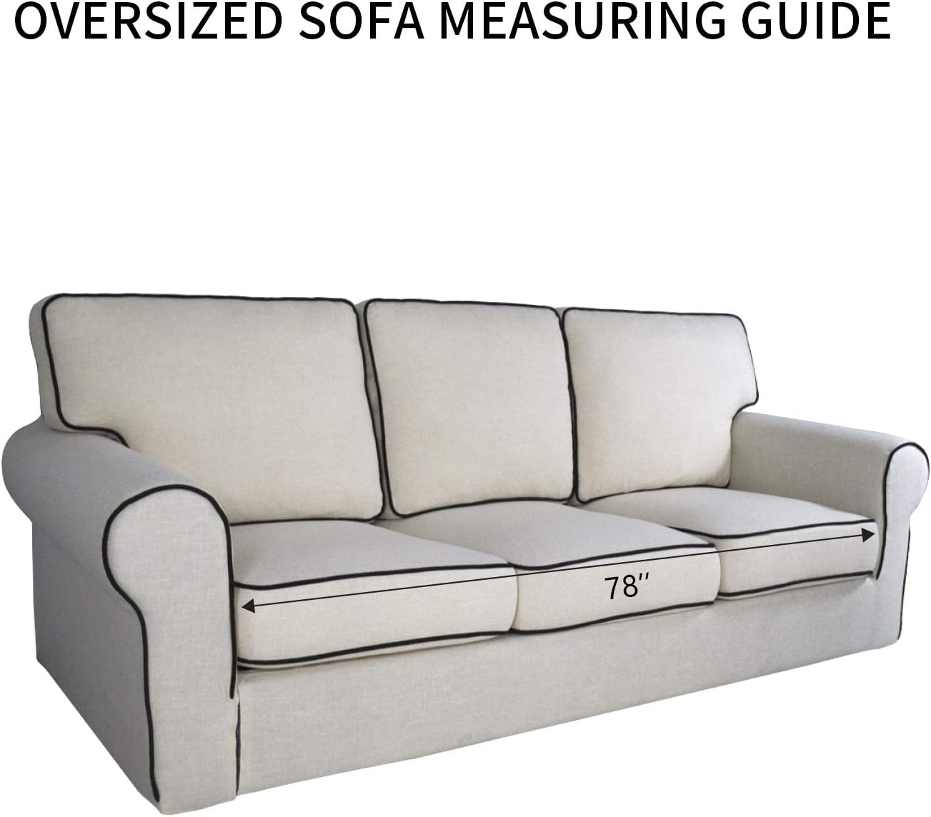 PureFit Reversible Quilted Sofa Cover, Water Resistant Slipcover Furniture Protector, Washable Couch Cover with Non Slip and Elastic Straps for Kids, Dogs, Pets (Oversized Sofa, Gray/Light Gray)