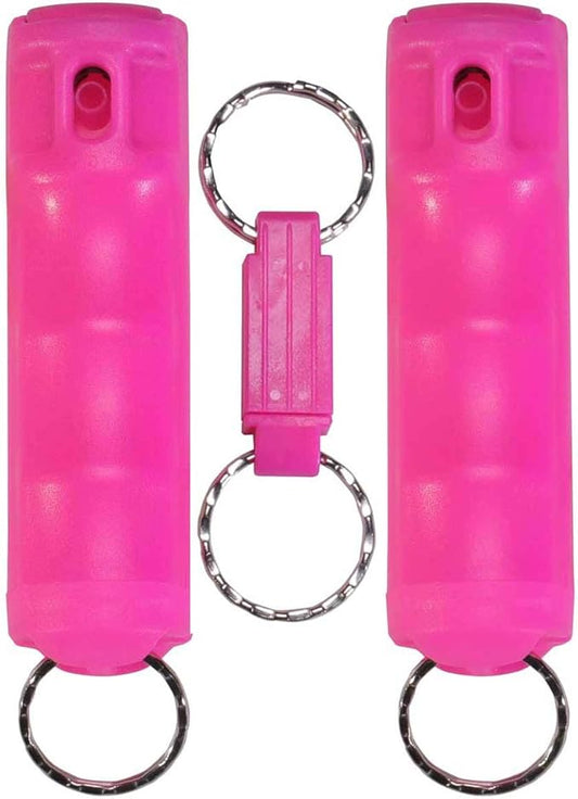 VEXOR Pepper Spray Gel—Police Strength—Flip-Top & Finger Grip—Quick Release Key Ring—20+ Shots—10-12 Ft. Range—5 Colors