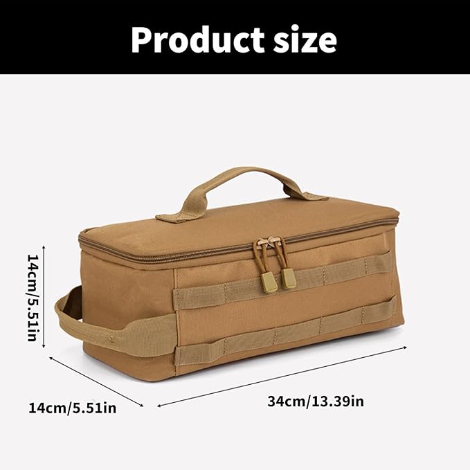 Picnic Backpack, Portable Camping Cookware Bag Outdoor Carrying Picnics Tableware Organizers Large Capacity Utensils Storage Bag Enduring