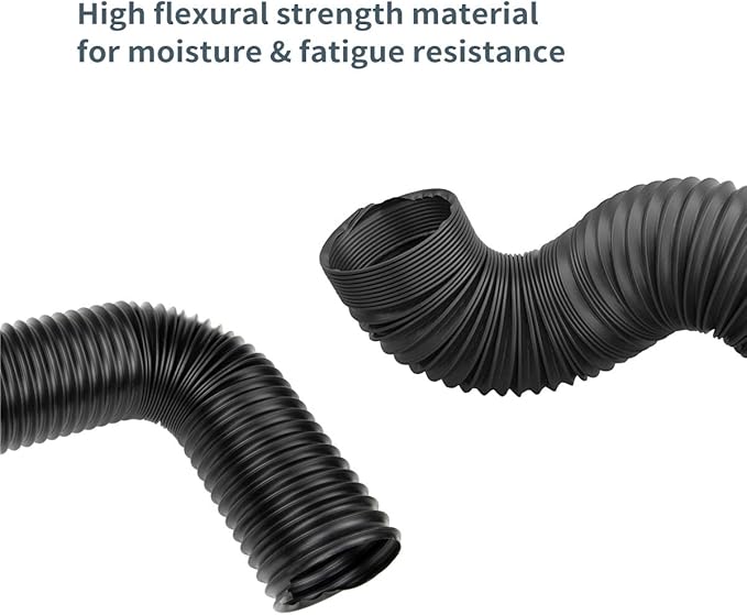 POWERTEC 4'' x 36" Dust Collection Hose, Flexible 4 Inch Dust Collector Hose for Table Saw, Drill Press, Woodworking and Wood Shop Dust Collection System (70128)