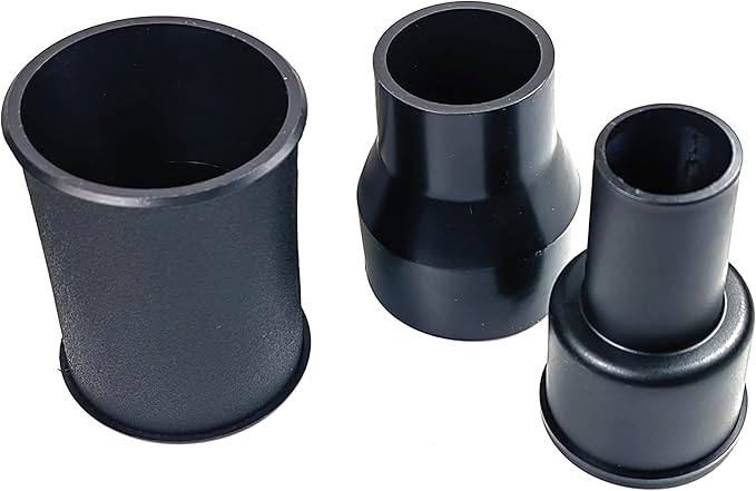 palart 3 Piece Vacuum Adapter Combo Kit Fits Wet Dry Vacuum Cleaners Connector Accessory, includes a 2-1/2 in. to 1-7/8 in. accessory adapter, a 1-7/8 in. to 1-1/4 in. and a hose-to-hose connector
