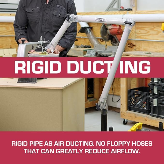 Mullet ThirdHand Dust Collection Boom Arm (Boom Arm + Shop Vac Base)