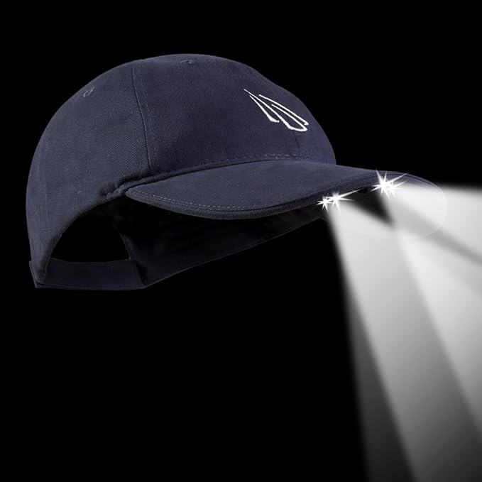 POWERCAP LED Hat 25/10 Ultra-Bright Hands Free Lighted Battery Powered Headlamp