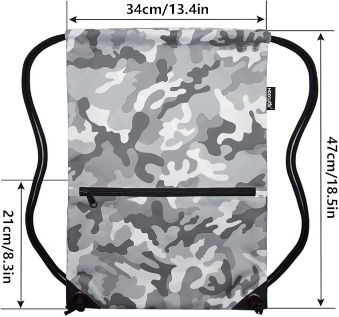 HOLYLUCK Drawstring Backpack Bag Sport Gym Sackpack