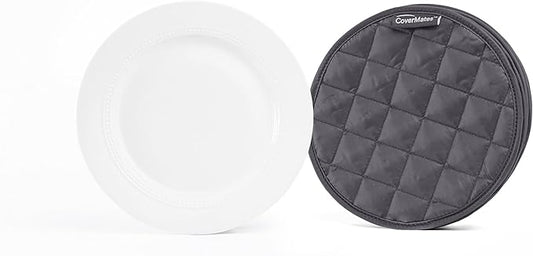 Covermates Keepsakes - Quilted Divider Set - Set of 4 - Scratch & Breakage Protection - Stain Resistant - Machine Washable - China Storage, Slate