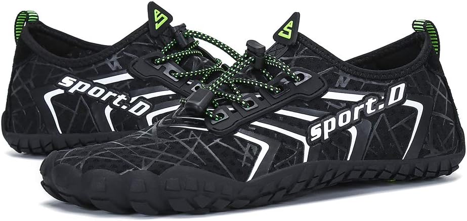 UBFEN Water Shoes Aqua Swim Shoes Mens Womens Beach Sports Quick Dry Barefoot for Boating Fishing Diving Surfing