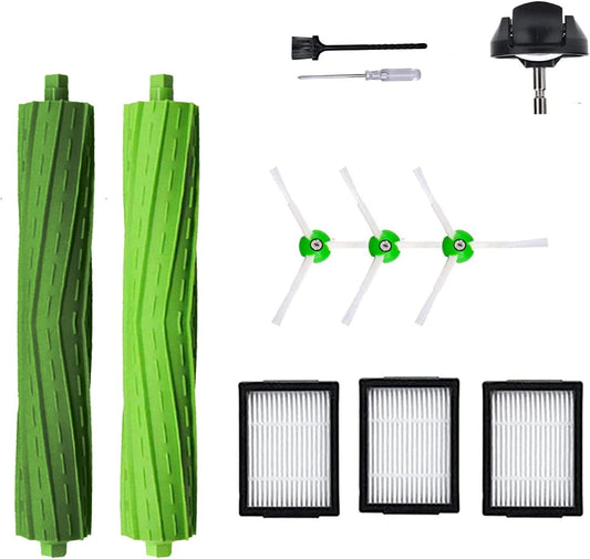 Replacement Parts Accessories for iRobot Roomba i7 i6 i8 i3 i4 i1 e5 e6 I E Series Vacuum Cleaner Includes 1 Pack Roller Brush, Front Caster Wheel, 3 Pack Filter, Side Brush