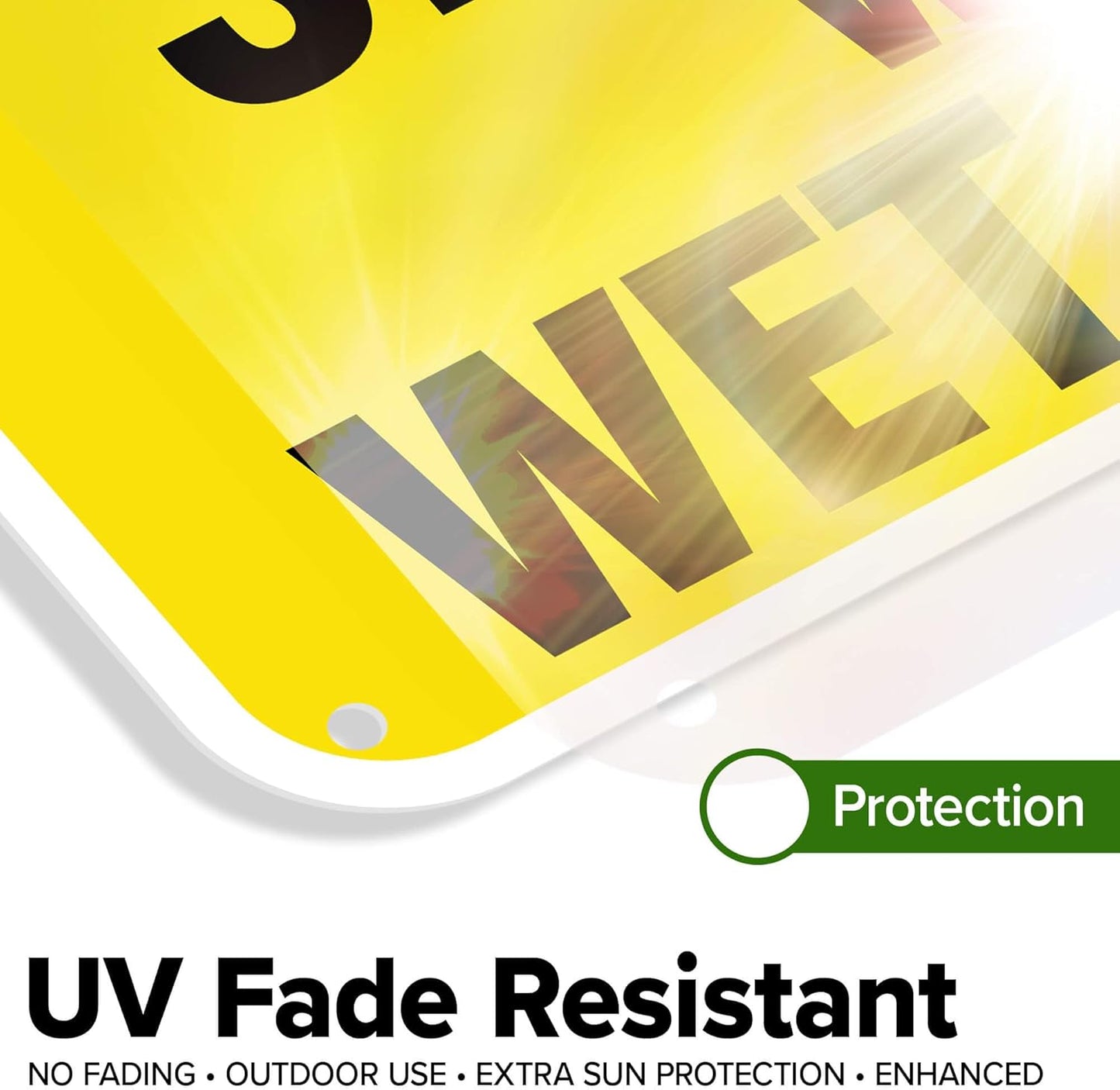 Caution Slippery When Wet Sign or ICY Sign, 18"x24" Polyethylene, Indoor/Outdoor Use, USA MADE By My Sign Center