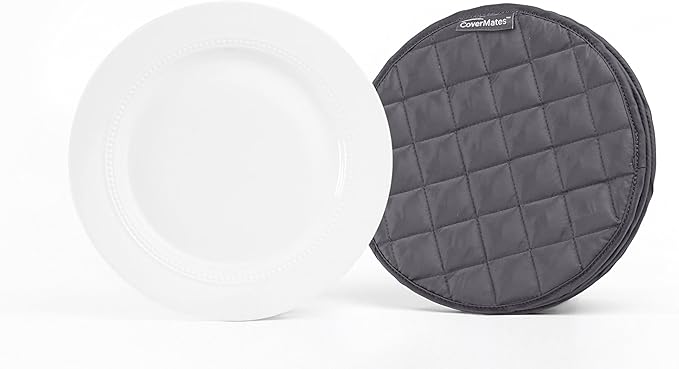 Covermates Keepsakes - Quilted Divider Set - Set of 4 - Scratch & Breakage Protection - Stain Resistant - Machine Washable - China Storage, Slate