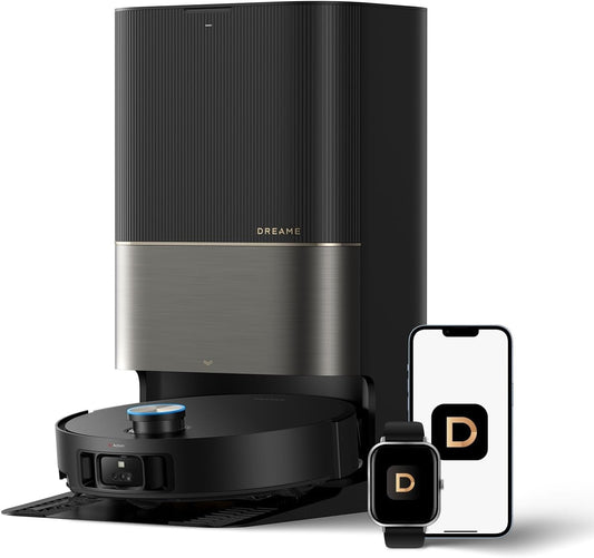 DREAME X50 Ultra Robot Vacuum and Mop with Auto-Empty and Mop Self-Cleaning, 20,000Pa Suction, Obstacle Avoidance and 360° Navigation, Corner to Edge Deep Cleaning, Detangling Brush