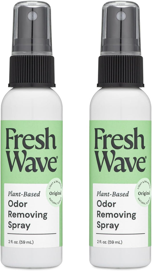 Fresh Wave Original Scent Odor Eliminator Spray & Air Freshener, 2 fl. oz. Travel Size (Pack of 2)