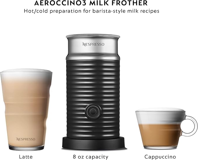 Nespresso Vertuo Pop+ Coffee and Espresso Maker by Breville with Milk Frother, Coconut White