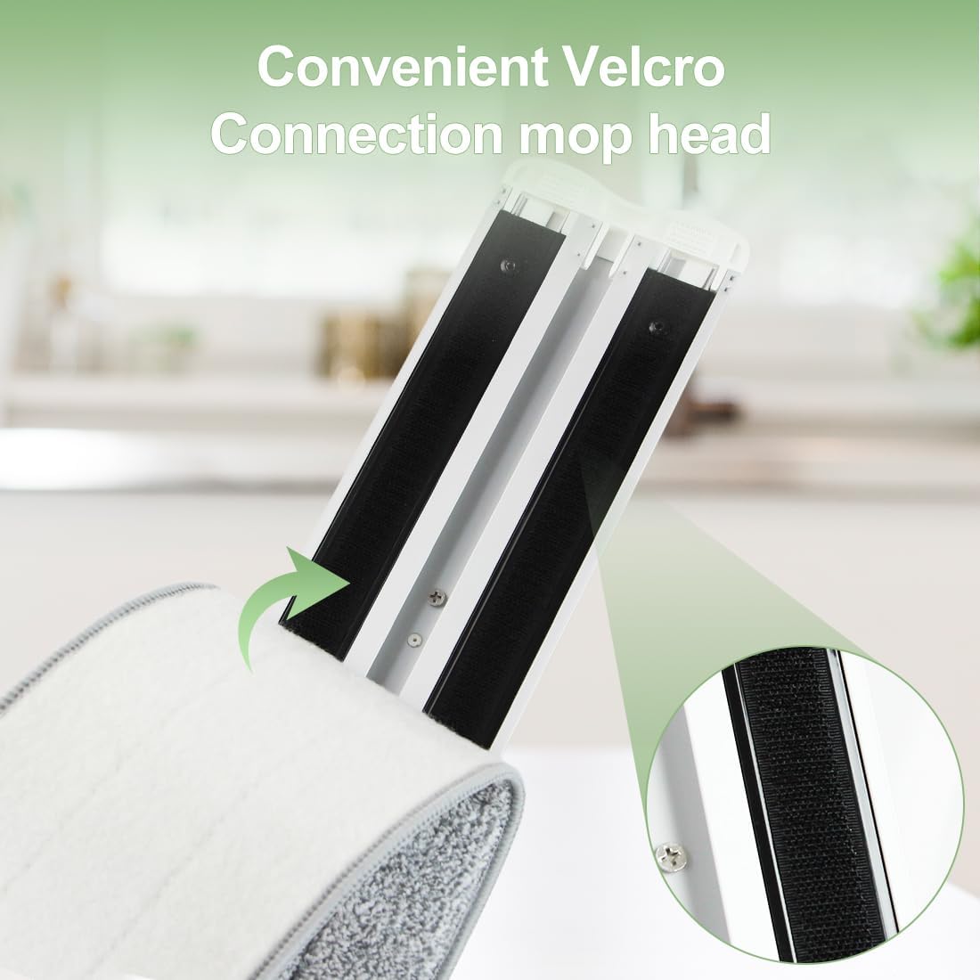 CQT Commercial Flat Microfiber Floor Mop Cleaning System 18" Inch Wet Dry and Dust Hardwood with 4 Washable Pads Cleaner for Laminate Tile Stainless Steel Handle and Extension (PT12-WET)