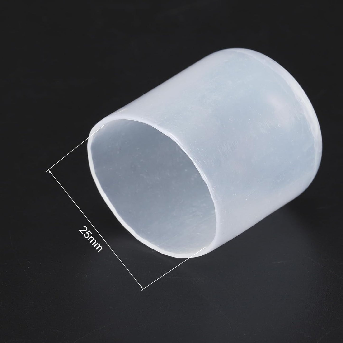 uxcell 20pcs Rubber End Caps 25mm(1") ID Vinyl PVC Round Tube Bolt Cap Cover Screw Thread Protectors Clear