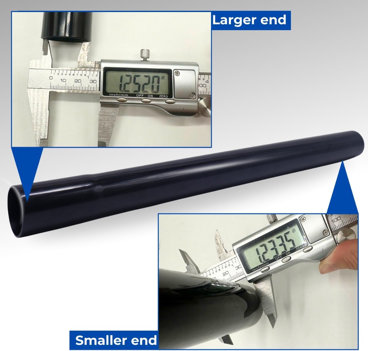 4Pack 1.25 Inch Vacuum Extension Wands with 1-1/4" Fitting (32mm) (1.25 in) - 1.25 Inch Shop Vac Extension Tubes, Accessories and Attachment 32mm, Replacement Vacuum Cleaner Extension Pipe Tubes