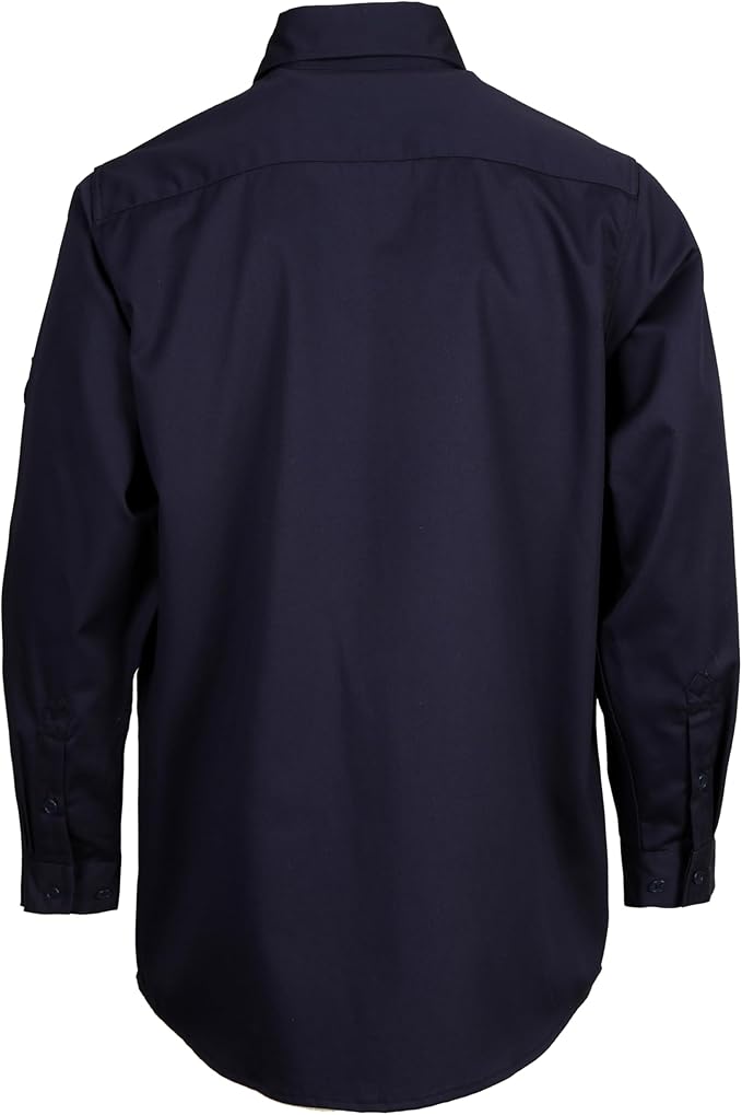 BOCOMAL FR Shirts Flame Resistant 100% C NFPA2112 7.5oz Men's Fire Retardant Welding Shirt