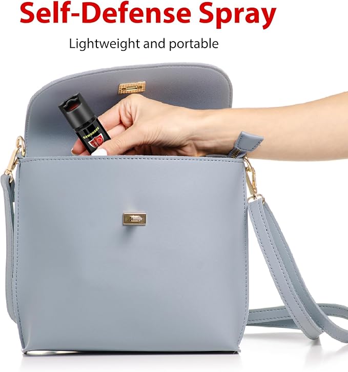 Pepper Spray Self Defense, Maximum Strength Tactical Spray, Effective Protection for Camping, Hiking, Outdoor Activities