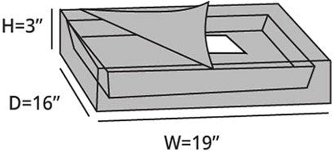 Covermates Keepsakes - Serveware Storage - Padded Protection - ID Window - Stain Resistant - Machine Washable - China Storage, Cream
