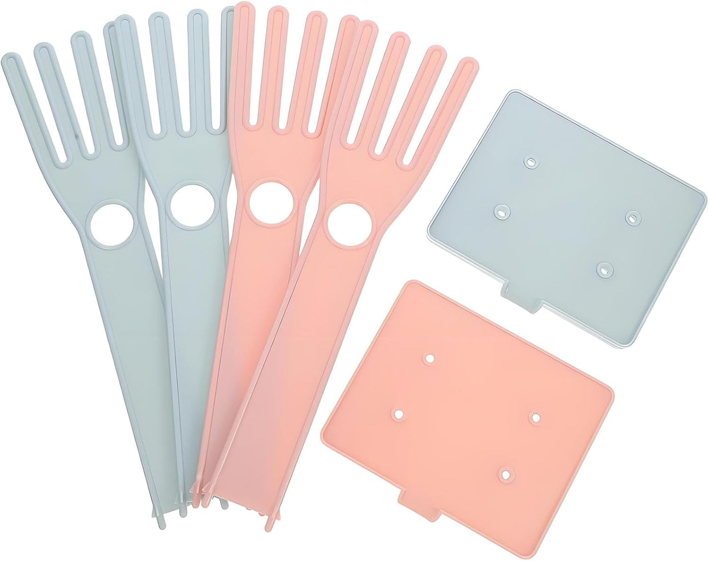 Kitchen Glove Holder Kitchen Glove Stand Holder Rubber Glover Drying Dryer Rack Reusable Rubber Glove Clothes Drying Rack for Dish Gloves and Rags (Blue)