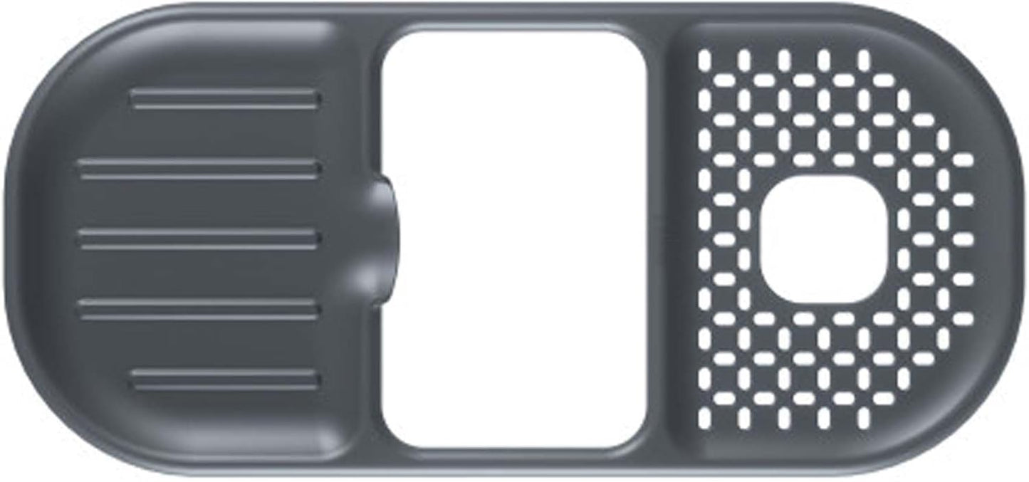 Umbra Sling Flexible Sink Caddy, Non-Slip – Holds Sponge and Scrubbing Brush or Dishrag, Storage for Multiple Tools for Washing Dishes, Black