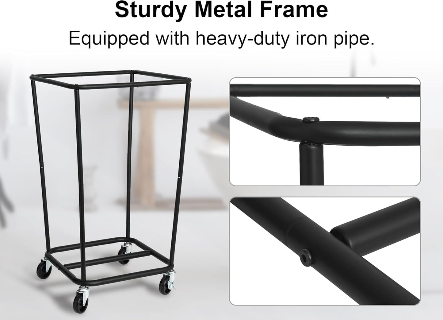 StorageWorks 160L Laundry Basket with Wheels, Large Rolling Hampers for Clothing Organizer, Dirty Clothes Basket for Hotel, Home, Closet, Dorm, Green