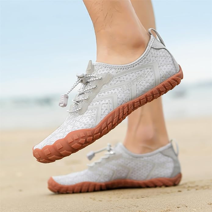UBFEN Water Shoes Aqua Swim Shoes Mens Womens Beach Sports Quick Dry Barefoot for Boating Fishing Diving Surfing