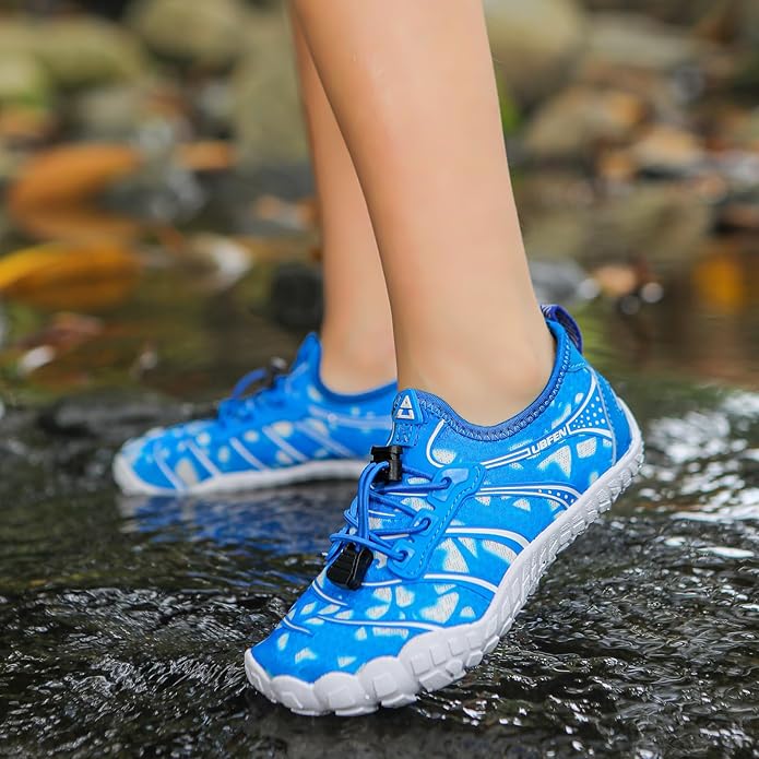 UBFEN Water Shoes for Kids Boys Girls Aqua Socks Barefoot Beach Sports Swim Pool Quick Dry Lightweight Toddler Little Big Kid
