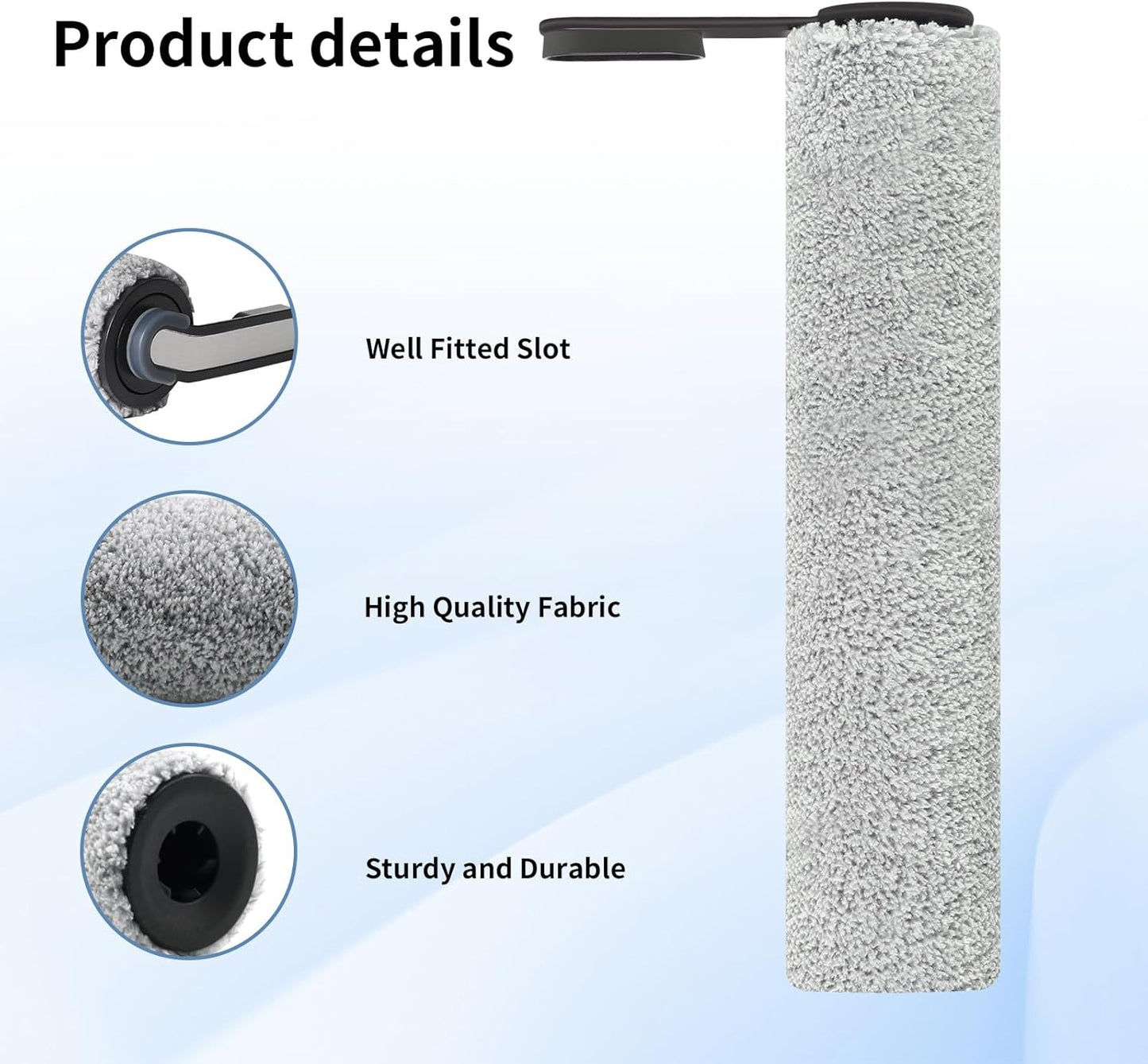 Roller Brush and Filters Replacement Compatible with Tineco Floor ONE S5/Floor One S5 Pro Cordless Vacuum Cleaner,(Not for Other S5 Series Models)3 Brushes Roller,3Filters