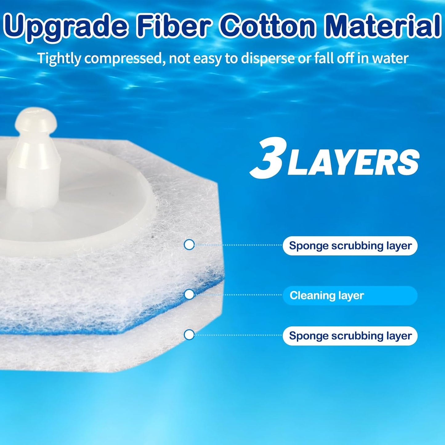 100 Count Toilet Wand Refills - Disposable Toilet Brush Refills with 5X Cleaning Power Toilet Bowl Cleaner, Replacement Heads for Toilet Cleaning, 360° Efficient Cleaning | No Falling Apart