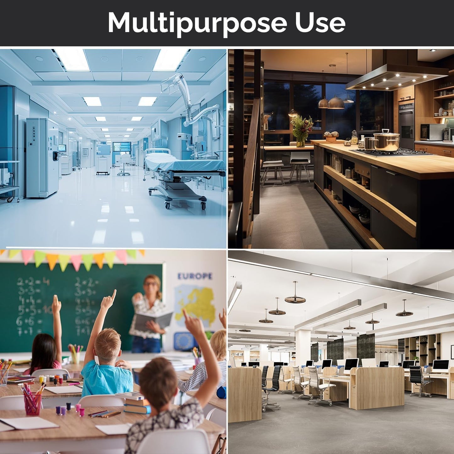 100 Count 55-60 Gallon Trash Bags, Sturdy & Tear-Resistant Commercial Can Liners | Large Black Garbage Bags for Commercial, Lawn & Leaf Use | Made in the USA