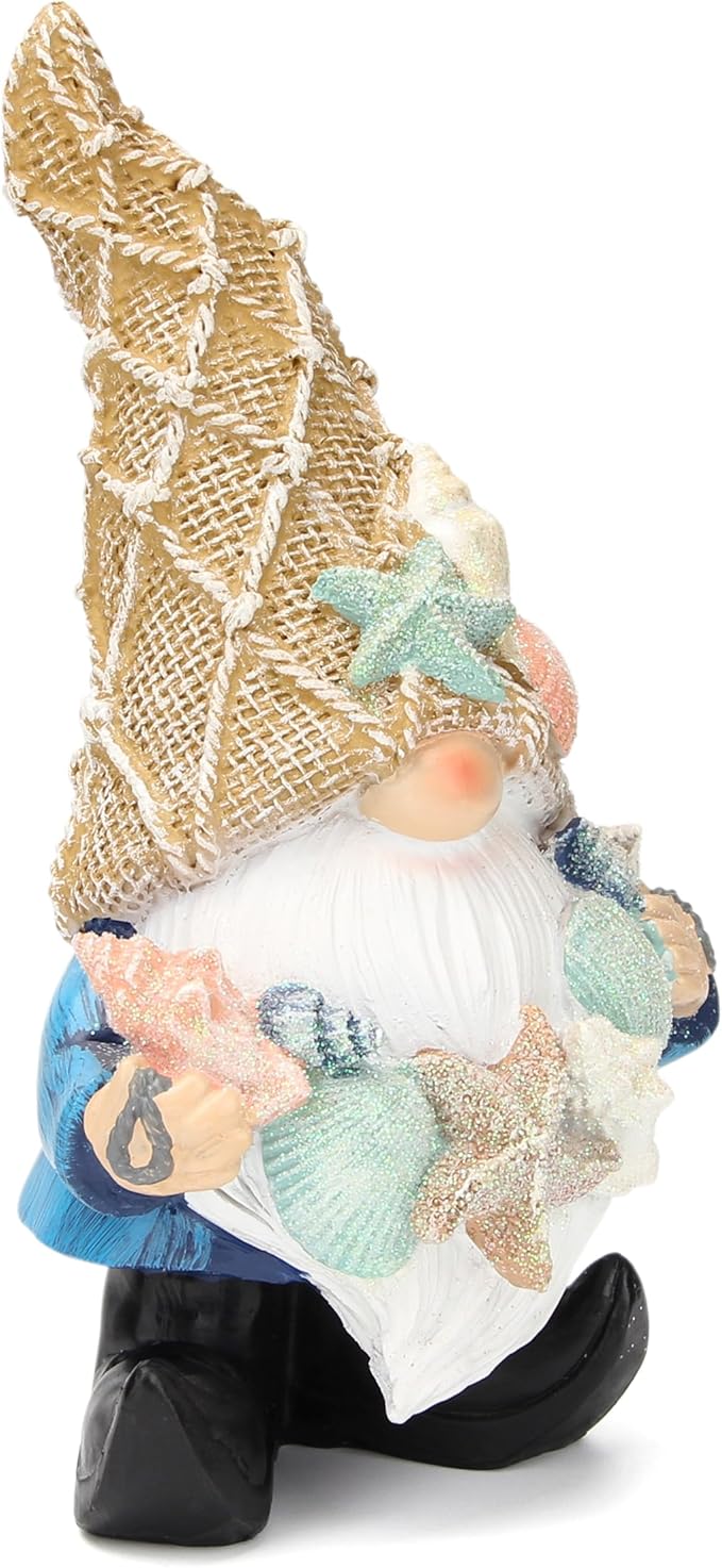 Leekung Garden Gnomes Statues - Outdoor Funny Garden Decor - Ocean Gnomes for Indoor/Outdoor, Beach, Patio, Lawn, Yard, Porch, Bookshelf Gifts