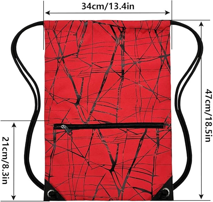 HOLYLUCK Drawstring Backpack Bag Sport Gym Sackpack