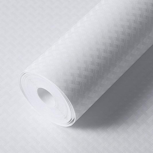 Shelf Liners for Kitchen Cabinets Refrigerator Liners Waterproof & Oil-Proof Kitchen Cupboard Liner Non-Slip Drawer Mats EVA Material Non Adhesive Fridge Liner for Shelves-White 11.8 x 393.7 Inches