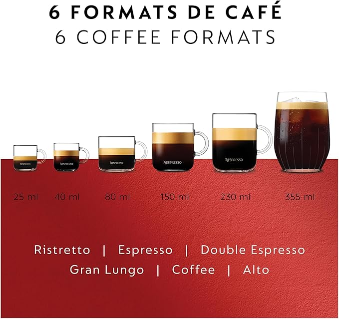 Nespresso Vertuo Pop+ Coffee and Espresso Maker by Breville, Spicy Red