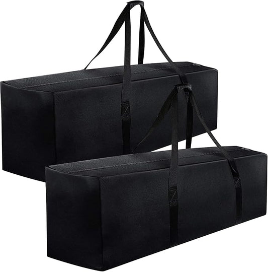 INFANZIA 47 inch Duffel Travel Sports Equipment Bag, 2PCS Long Luggage Bag with Upgrade Zipper Water Resistant, Extra Large Foldable Storage Bag for Camping, Tent, Tripod, Fishing