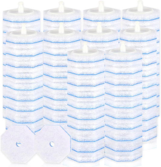 100 Count Toilet Wand Refills - Disposable Toilet Brush Refills with 5X Cleaning Power Toilet Bowl Cleaner, Replacement Heads for Toilet Cleaning, 360° Efficient Cleaning | No Falling Apart