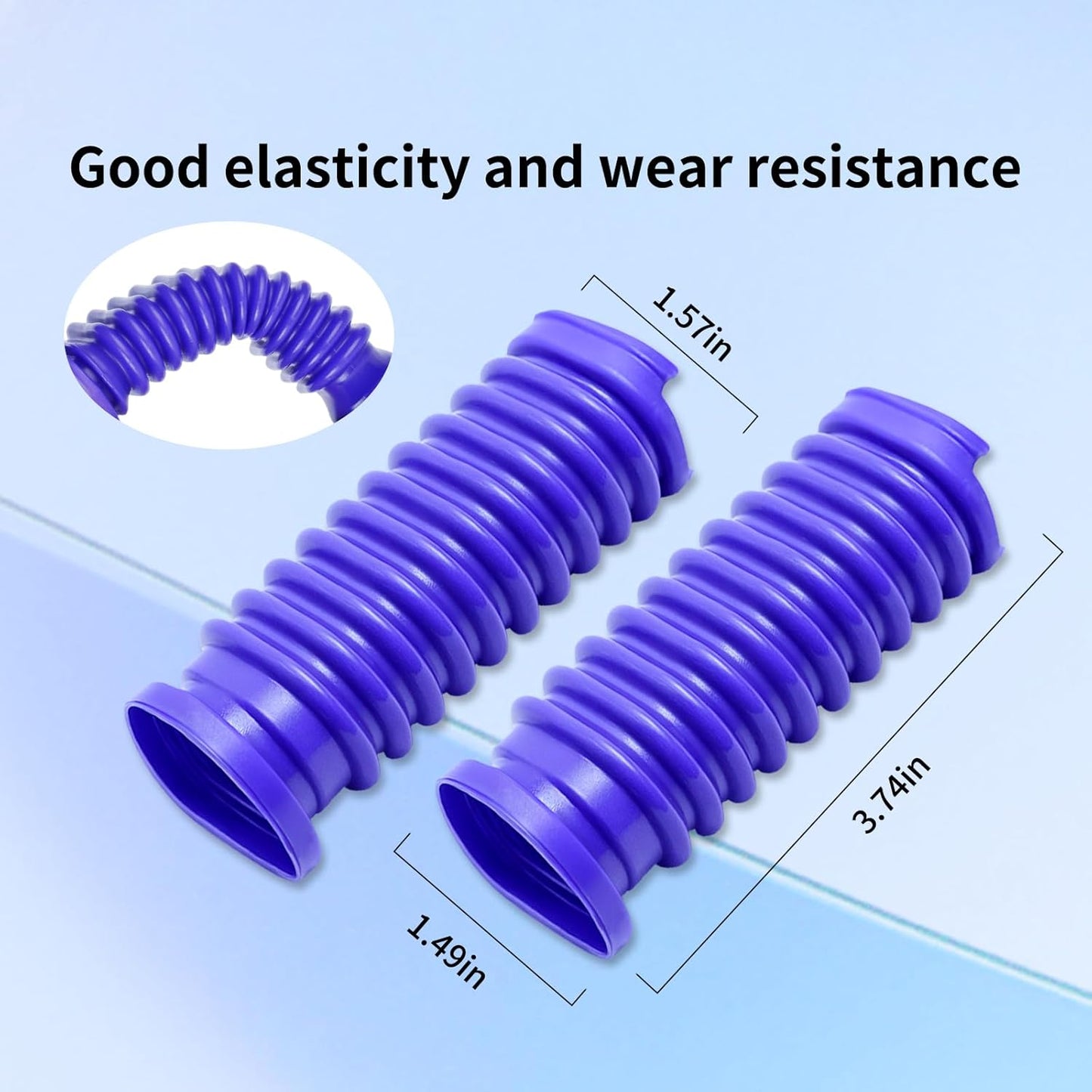 2 Pack Vacuum Lower Duct Hose Kit Compatible with Dyson V12 Soft Roller Cleaner Head,Vacuum Attachment Replacement Parts for Home Cleaning, 1 Set Screwdrivers, 1 Clean Brush