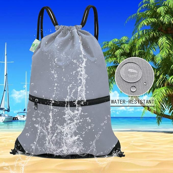 HOLYLUCK Drawstring Backpack Bag Sport Gym Sackpack