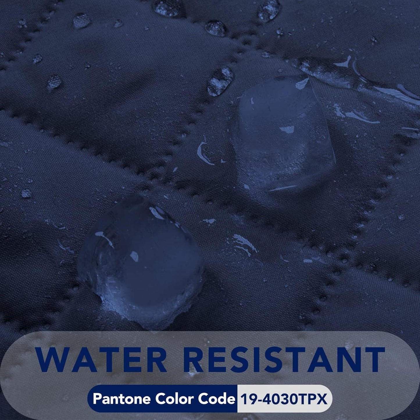 PureFit Reversible Quilted Sofa Cover, Water Resistant Slipcover Furniture Protector, Washable Couch Cover with Non Slip Foam and Elastic Straps for Kids, Pets (X Large, Navy/Navy)