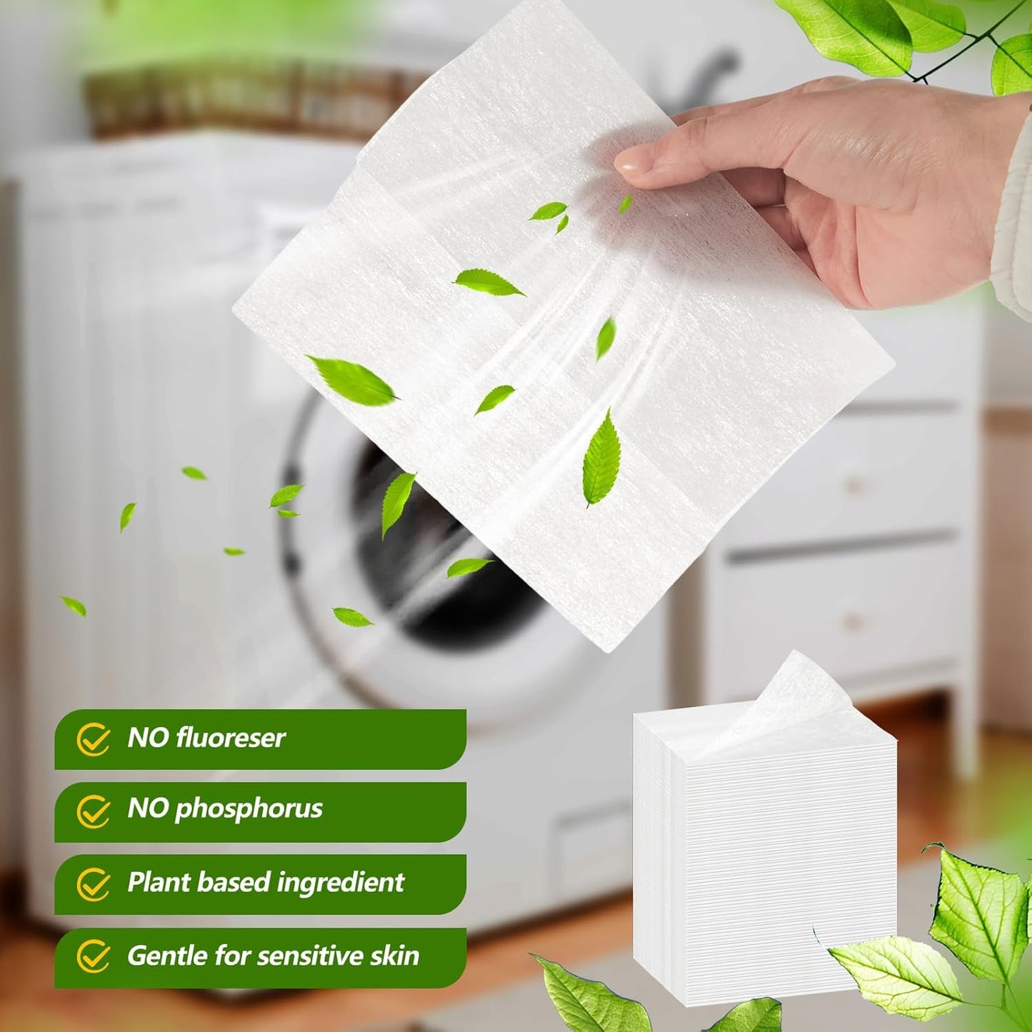 600 Count Unscented Dryer Sheets Fabric Softener Fresh Scent Dryer Sheets Bulk Naturally Softens and Removes Static Cling, Ideal for Large Households, Sensitive Skin