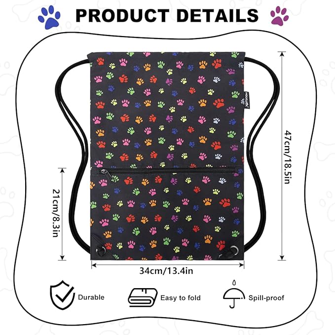 HOLYLUCK Drawstring Backpack Bag Sport Gym Sackpack