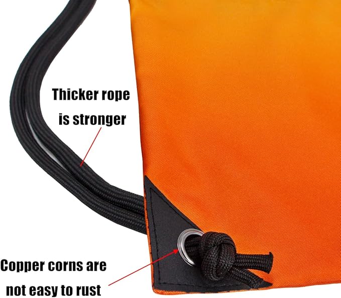 HOLYLUCK Drawstring Backpack Bag Sport Gym Sackpack