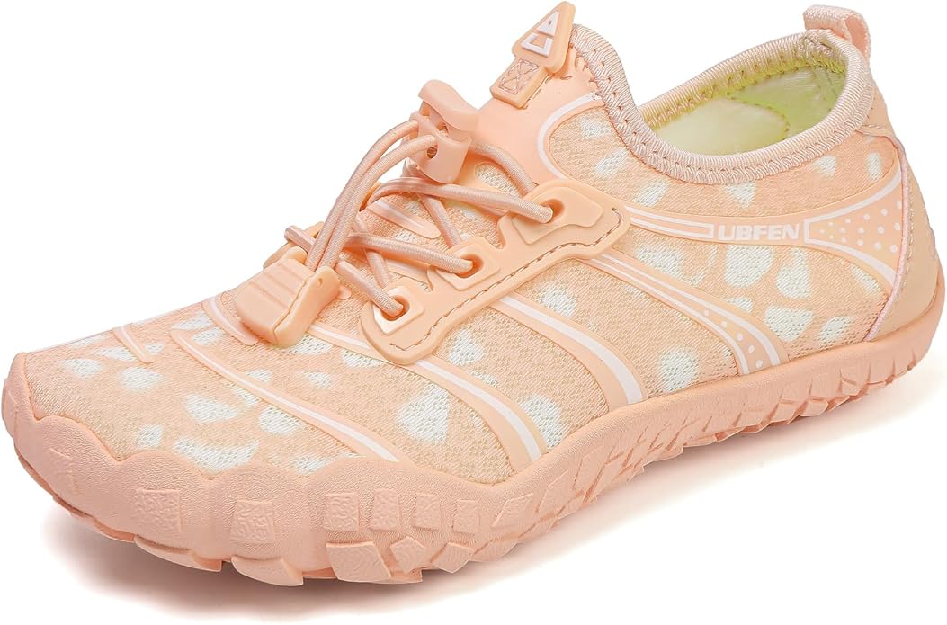 UBFEN Water Shoes for Kids Boys Girls Aqua Socks Barefoot Beach Sports Swim Pool Quick Dry Lightweight Toddler Little Big Kid