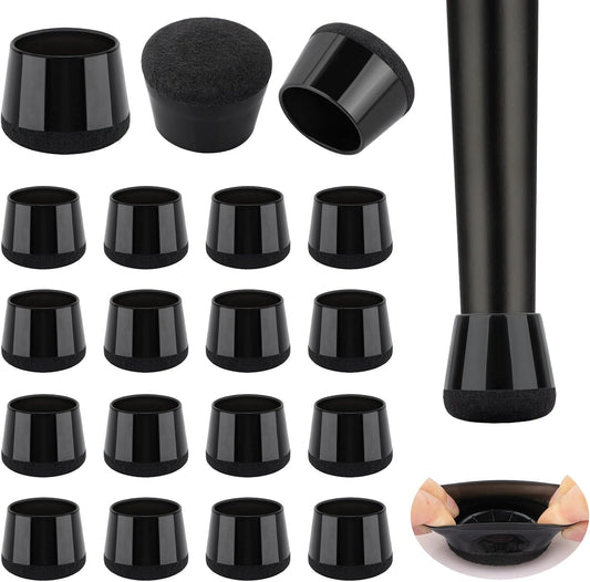 32 Pcs New Chair Leg Floor Protectors, Silicone Chair Leg Protectors for Hardwood Floors, Floor Protectors for Chairs, Chair Leg Caps Protect Wooden Floors from Scratching, Won't Tear