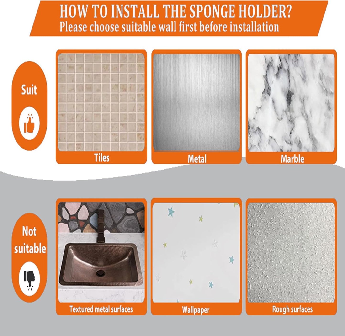 Sponge Holder Smiley Face,Sink Caddy,Sink Organizer with 2 Suction Cups/1 Adhesive Strips,Designed for Sponge,Soap,Dish Brush,Scrubber - Pink